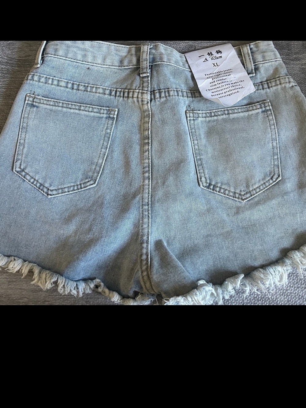 Embellished Light Blue Denim Shorts - Picture 2 of 10